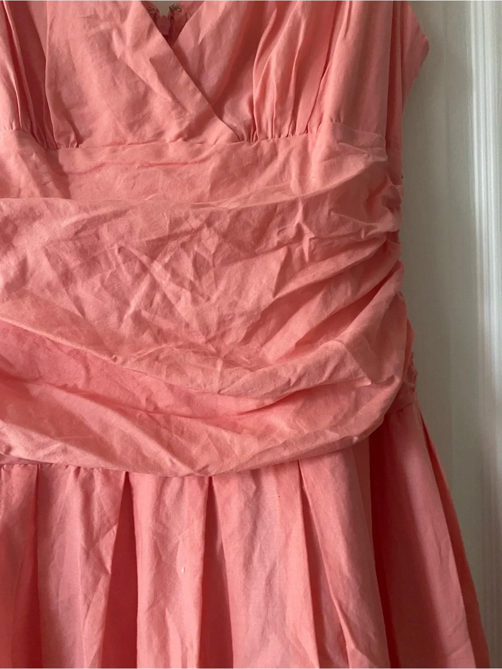 Cottage Core Gorgeous Cotton Floral Lace SLNY Fit & Flare Fairy Feminine Dress - Picture 5 of 11